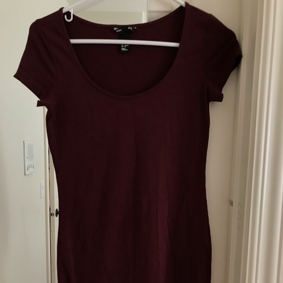 H&M Bodycon Maroon Dress - Picture 7 of 8